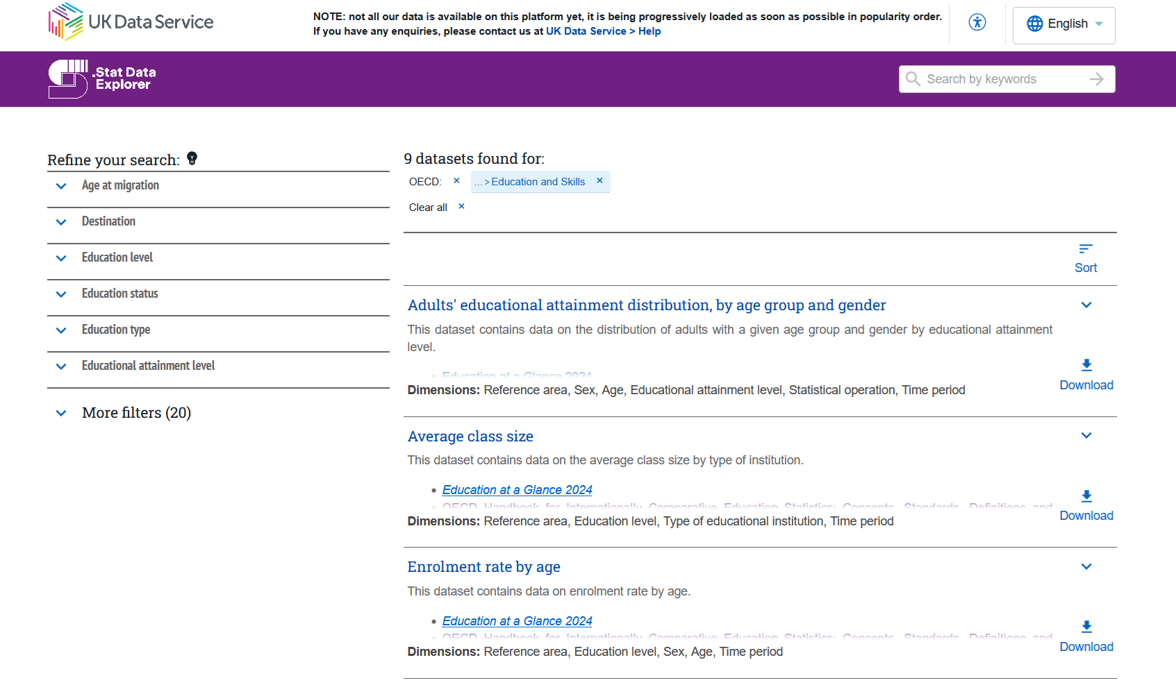 Image of Data Explorer Search